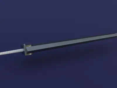 DragonSlayer Sword Low-Poly Low-poly 3D model