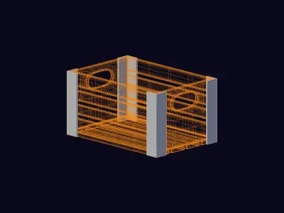 Crate Container 3D model