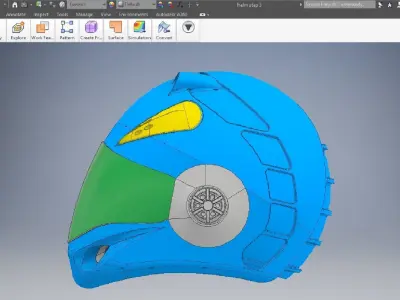 helmet 3D designs  Low-poly 3D model