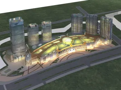 Commercial Building 3D model 15