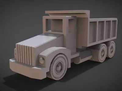 Toy Dump Truck 3D print model