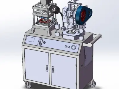 Compact Mini Punch Press Machine for Sheet Metal and  Forming 3D model