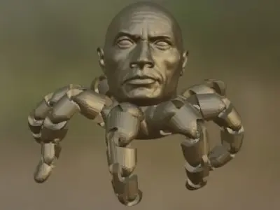 Rocktopus - Rock Free low-poly 3D model