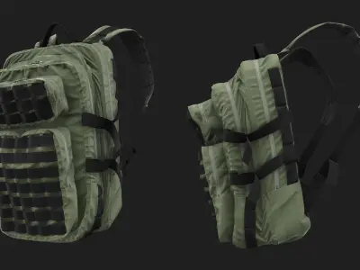 Military Backpack 20L 3D model