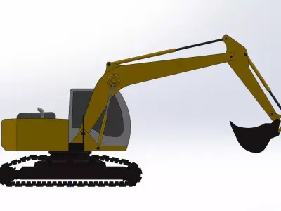excavator 3D model order
