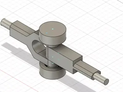 Spur Gear Assembly Fusion 360 Free 3D model