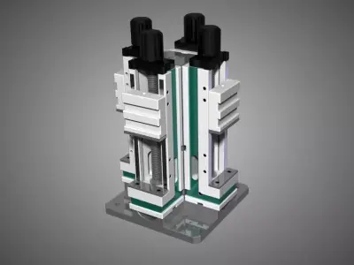 high pressure automatic vises Free 3D model