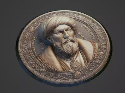 Mehmed the Conqueror Medallion 3D print model