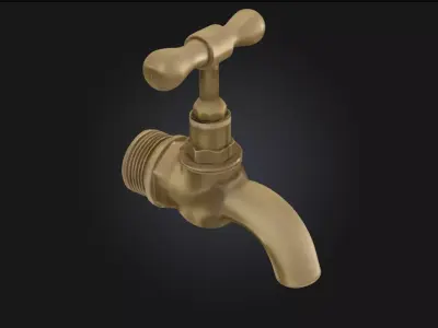 Bronze Faucet Classic Metallic Fixture  3D model