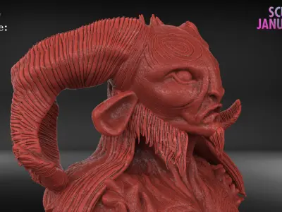 Pan Sculpture Timelapse And Model 3D print model