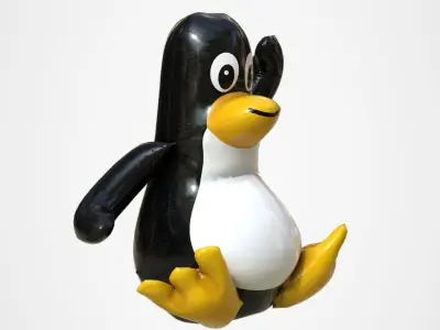 PINGUIN FLOAT Low-poly 3D model