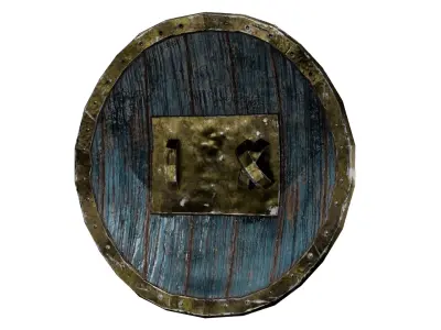Medivial Shield Low-poly 3D model
