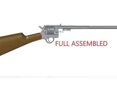 Mauser Zig-Zag carbine 3D model