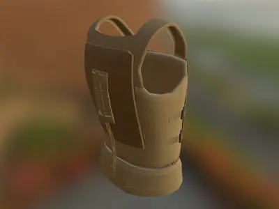 VIRTUS Military Body Armor Free low-poly 3D model