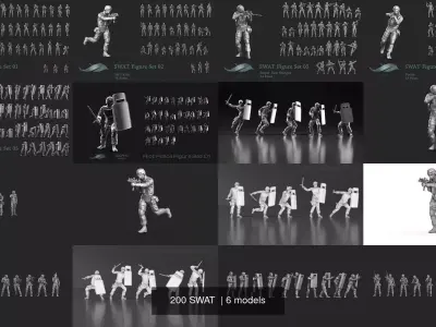 200 SWAT  3D Model Pack