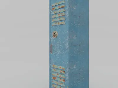 Locker old 3D model