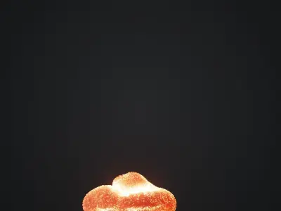 Animated Gasoline Explosion 8 3D model