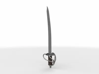 cutlass sword  3D model