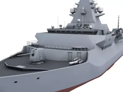 Type 26 Frigate 3D model
