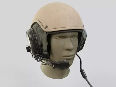 Gentex CVC - Combat Vehicle Crewman Helmet  Low-poly 3D model