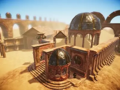 Historic Environment Kit  - 45 Assets Low-poly 3D model