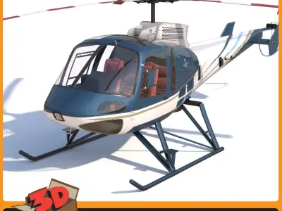 Enstrom 480B 3D model
