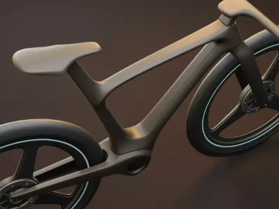 Futuristic Bicycle high-tech look  3D model