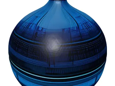 Futuristic Data Core Orb 3D model