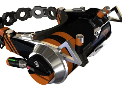 District 9 explosive neckbrace 3D model