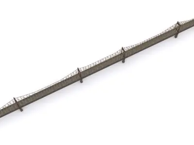 Queensboro Bridge Low-poly 3D model