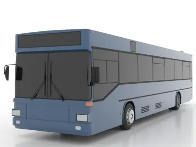 MAN 791 SL202 CNG Low Low-poly 3D model
