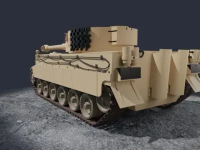 Tank Tiger I 3D model purchase