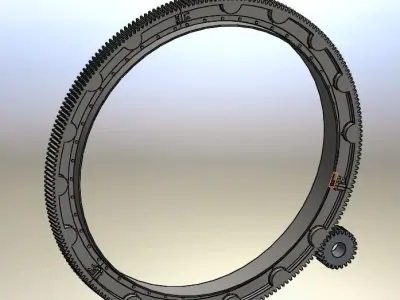 STRESS ANALYSIS OF A RING GEAR USING FINITE ELEMENT METHOD Free 3D model