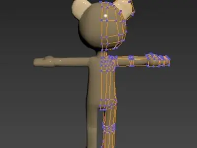 Bear character 3D model