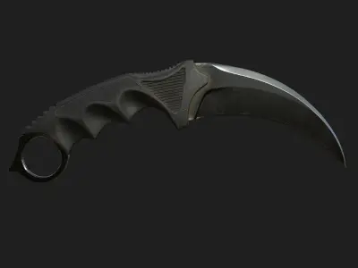 Karambit Knife 3D model 2