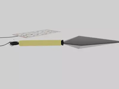 kunai knife Low-poly 3D model get