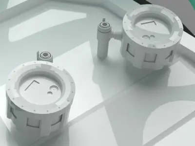 Future vehicle Low-poly 3D model purchase