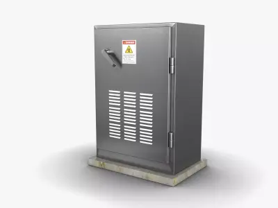 Electrical Box 04 Low-poly 3D model