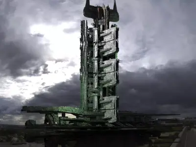 Odins Dark Tower grid 3D model