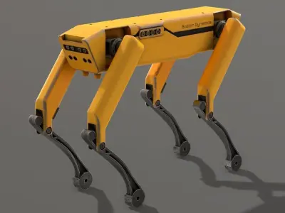Spot Robot Boston Dynamics Low-poly 3D model purchase