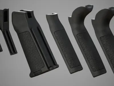 MIAD Pistol Grip - Replica Low-poly 3D model