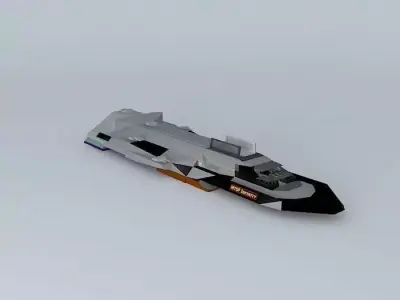 MTSF Infinity Frigate Class Free 3D model