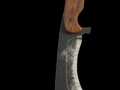 Hunting knife Free 3D model purchase
