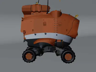 Sci-Fi Space Rover 3D model