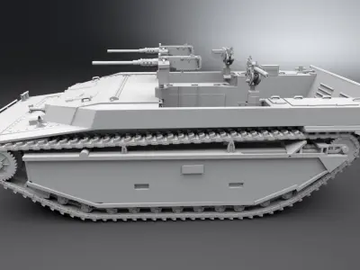 LVT 4 Water Buffalo Scale model 3D print model