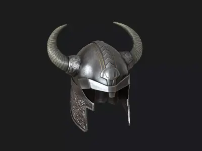 Viking helmet v5 Low-poly 3D model