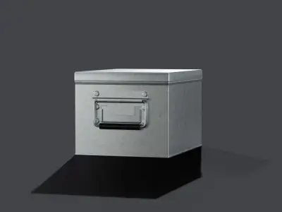 Galvanized Iron Box 002 M 3D model