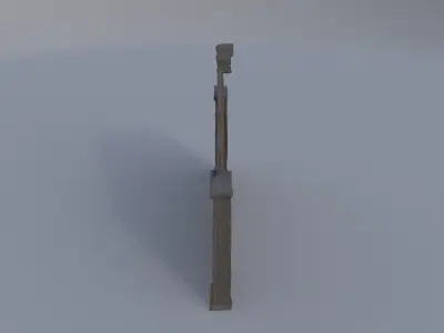 Dragon-Embossed Fireplace Screen 3D model