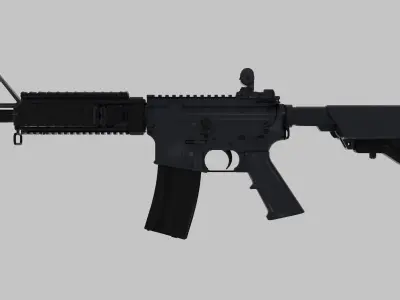 M4A4 Carbine Low-poly 3D model
