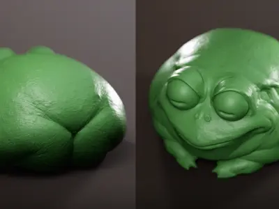 Fat Frog Free 3D print model